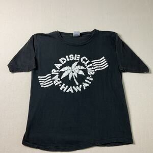 Paradise Club Hawaii Short Sleeve PolyTee Mens Size L T Shirt